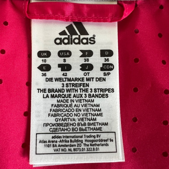 Adidas Running Response Jacket Women's Small Pink Athletic Mesh Breathable - Picture 8 of 16